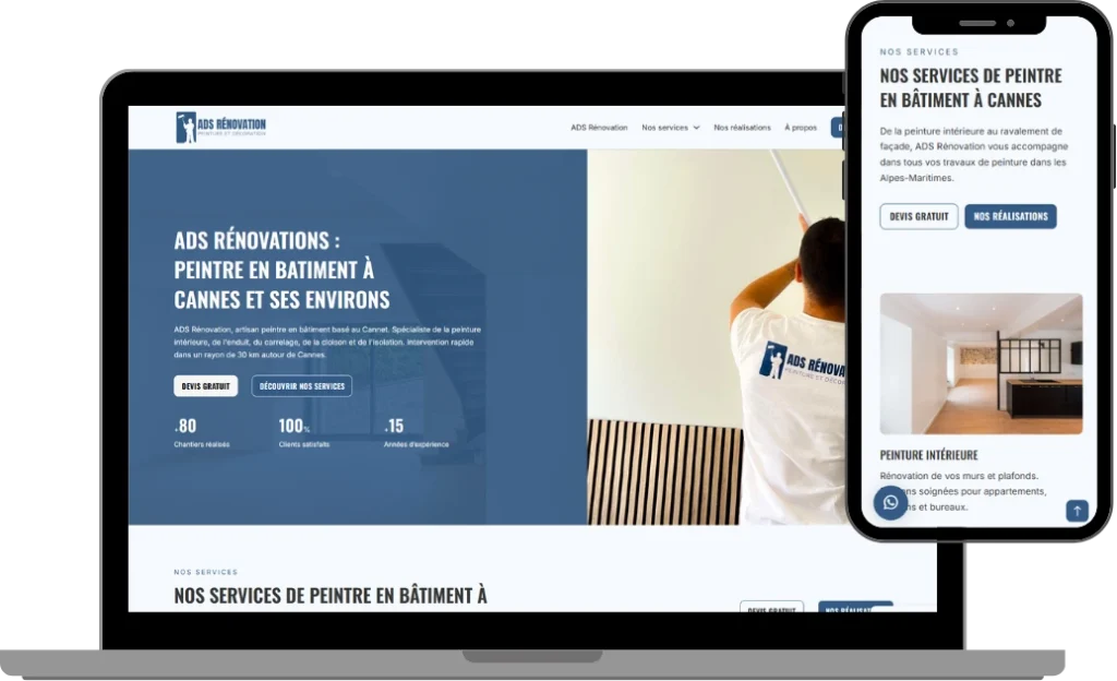 Mockup ADS rénovation à cannes