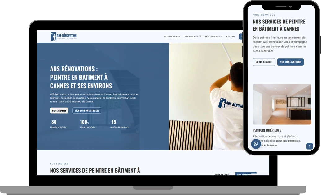 Mockup ADS rénovation à cannes